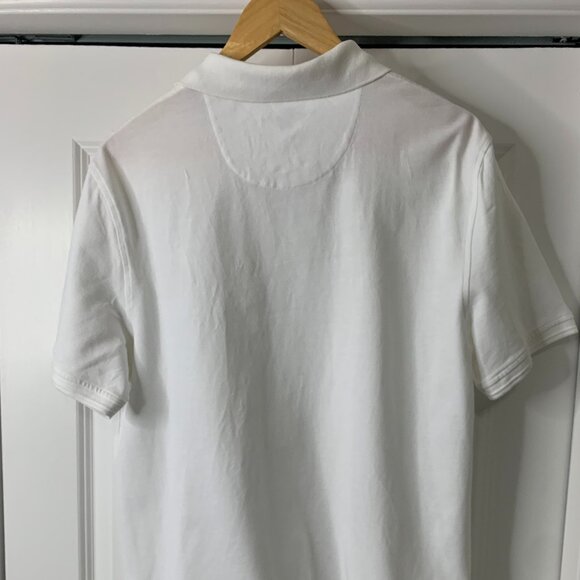 Men’s Black Brown Polo Shirt – XL – 100% Cotton In White - Picture 6 of 10